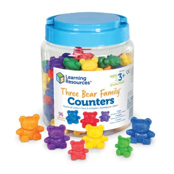 Three Bear Family® Rainbow™ Counters, Set of 96