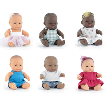 Set 6 Dolls 8-1/4in Dressed My Friends & Me