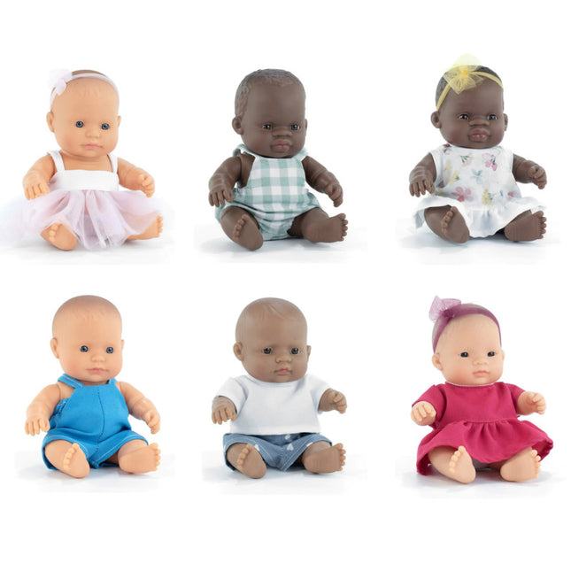 Set 6 Dolls 8-1/4in Dressed My Friends & Me
