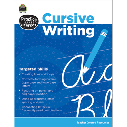 Practice Makes Perfect: Cursive Writing Book