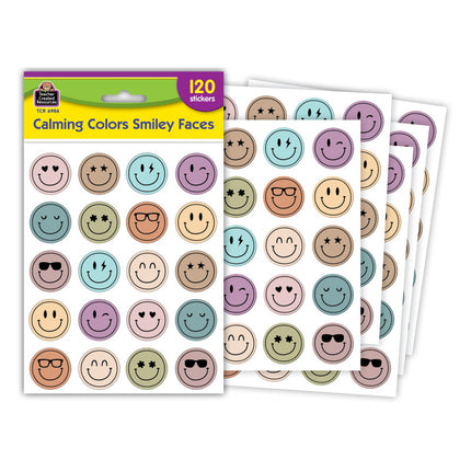 Calming Colors Smiley Faces Sticker