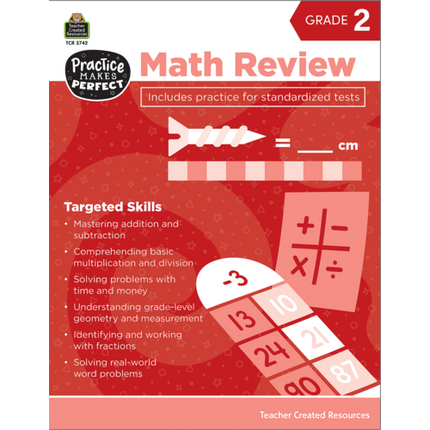 Practice Makes Perfect: Math Review, Grade 2