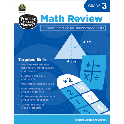 Practice Makes Perfect: Math Review, Grade 3