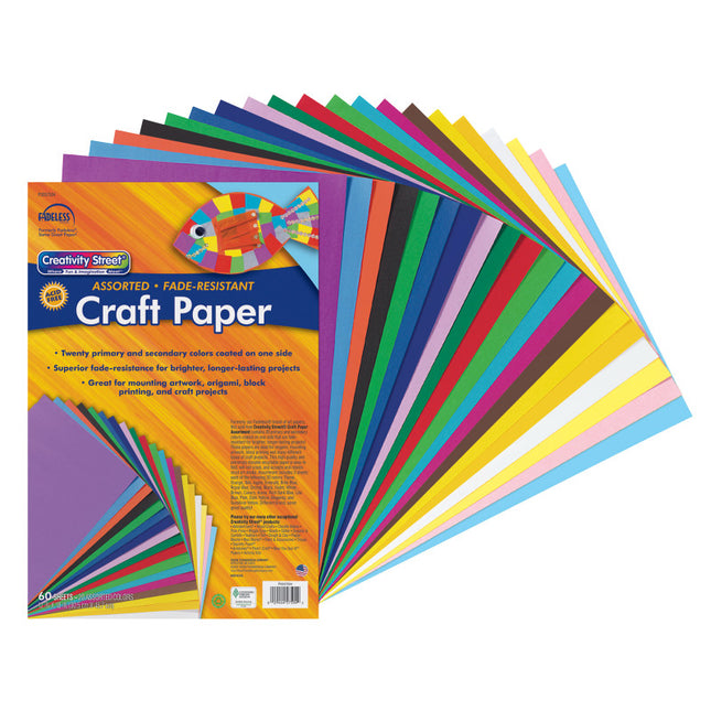 Craft Paper Assortment 60pk 12x18