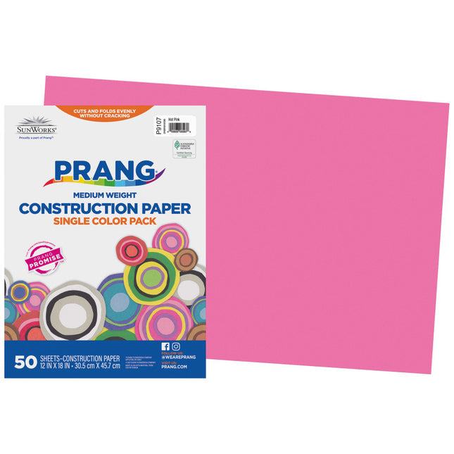 Prang, Hot Pink, 12x18
