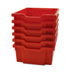 Deep Tray F2 FLAME RED 6/PK
