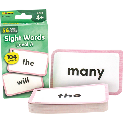 Sight Words Flash Cards - Level A