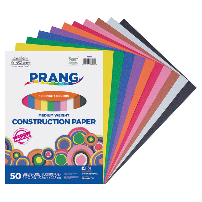 Prang, 10 Assorted Colors, 9x12