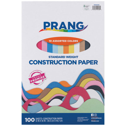 Prang, 10 Assorted Colors, 12x18