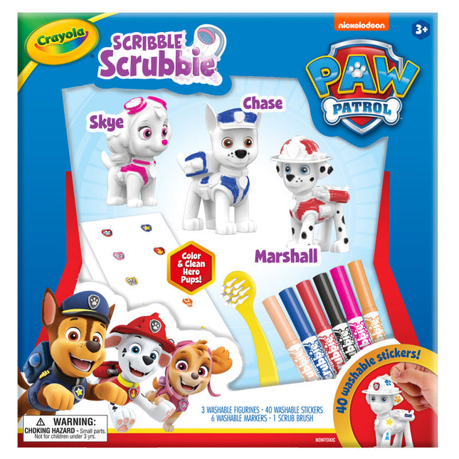 Paw Patrol 3ct Deluxe Set Scribble Scrubbie