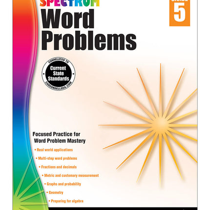 Spectrum Word Problems, Grade 5
