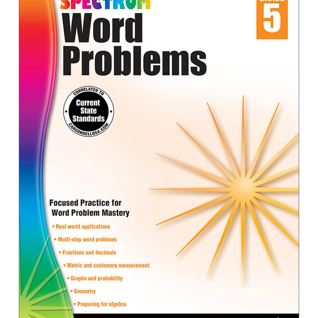 Spectrum Word Problems, Grade 5