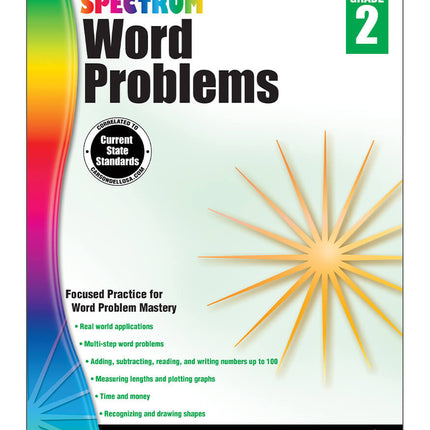 Spectrum Word Problems, Grade 2