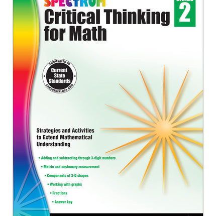 Critical Thinking for Math, Grade 2