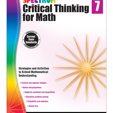 Critical Thinking for Math, Grade 7