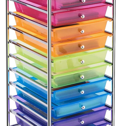10-Drawer Rolling Cart
