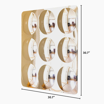 Sensory Wall Toddler Mirror - 9 Large Bubbles