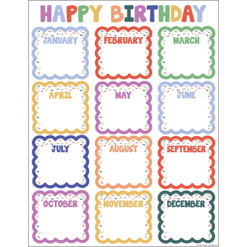 Color Crush Birthday Chart