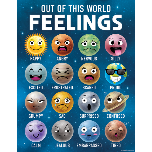 Outer Space Crew Feelings Chart