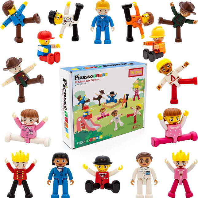Picasso Tiles 16 Character Figures