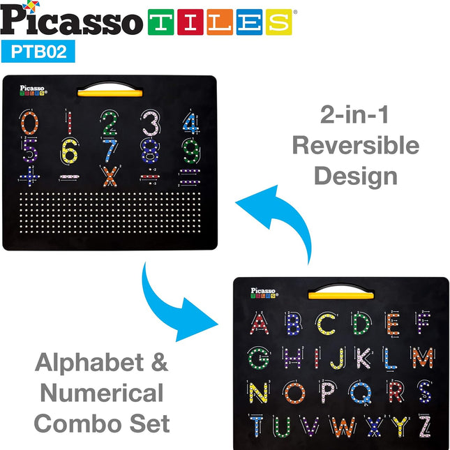 Picasso Tiles Alphabet & Numbers Board