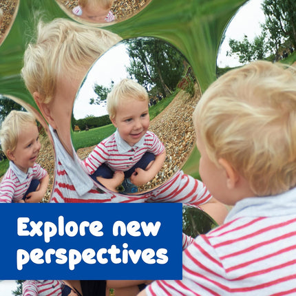 Sensory Wall Toddler Mirror - 9 Large Bubbles