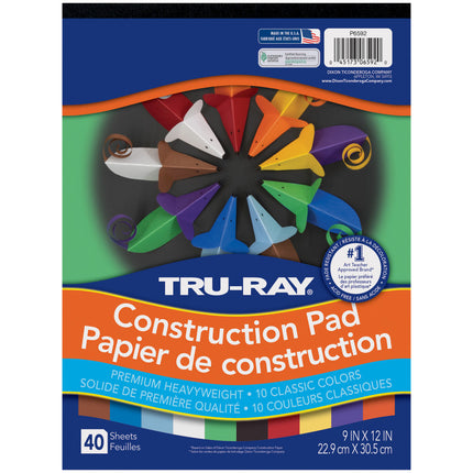 Tru-Ray, 10 Classic Colors, 9x12
