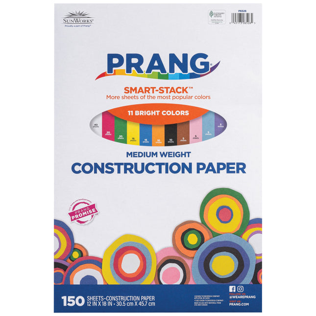 Prang, 11 Assorted Colors, 12x18