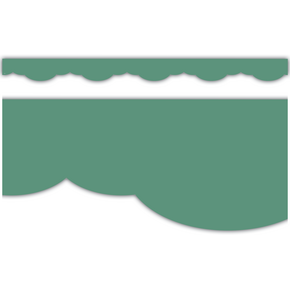Eucalyptus Green Fancy Scallops Border Trim