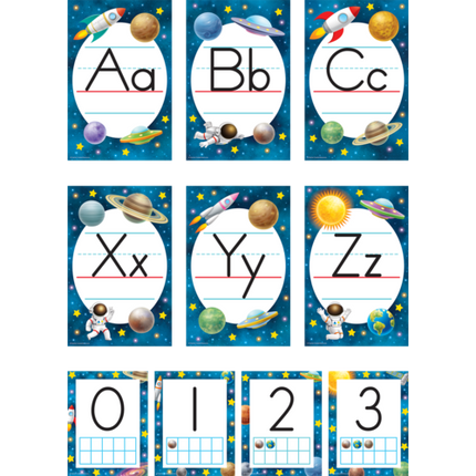 Outer Space Crew Alphabet Line