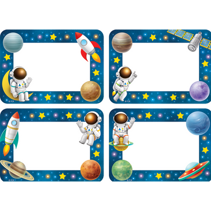 Outer Space Crew Name Tags/ Labels