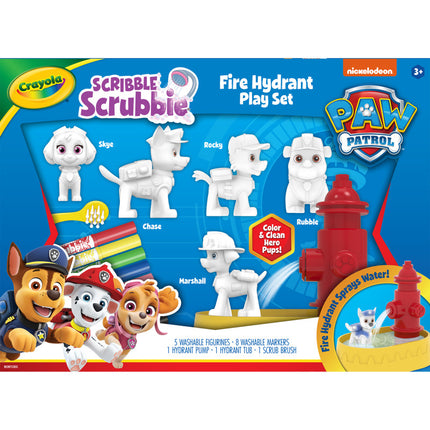 Paw Patrol Fire Hydrant Playset Scribble Scrubbie