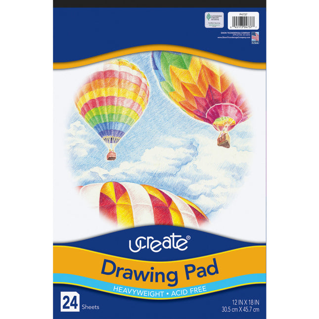 Drawing Paper Pad, 12x18