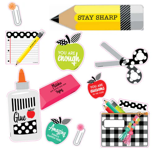 Black, White & Stylish Brights Supplies BB