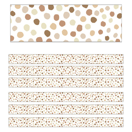 Simply Boho Natural Polka Dots Trim