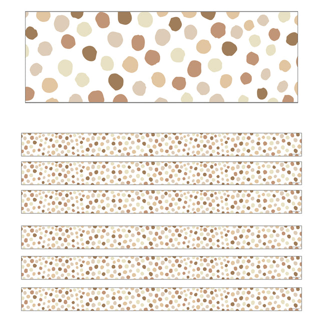 Simply Boho Natural Polka Dots Trim