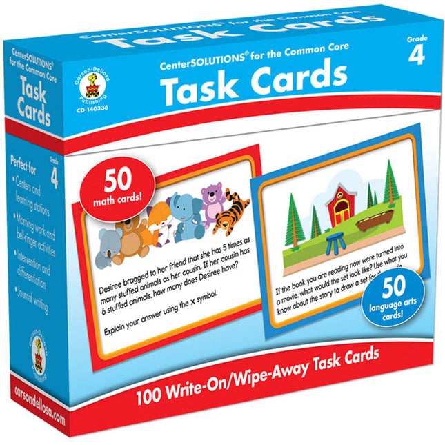 Center Solutions Task Cards Grade 4