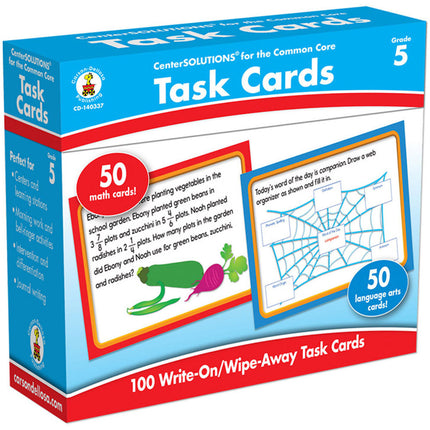 Center Solutions Task Cards Grade 5