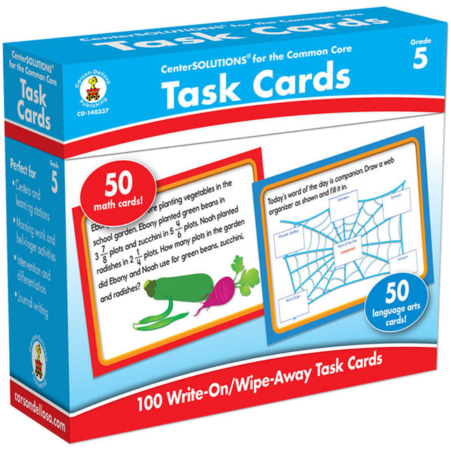 Center Solutions Task Cards Grade 5