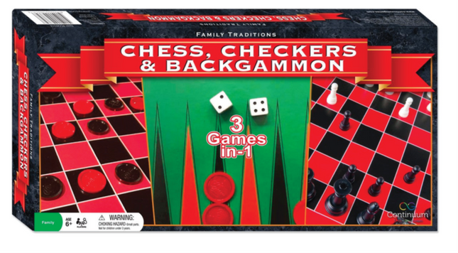 Family Traditions: Chess, Checkers and Backgammon
