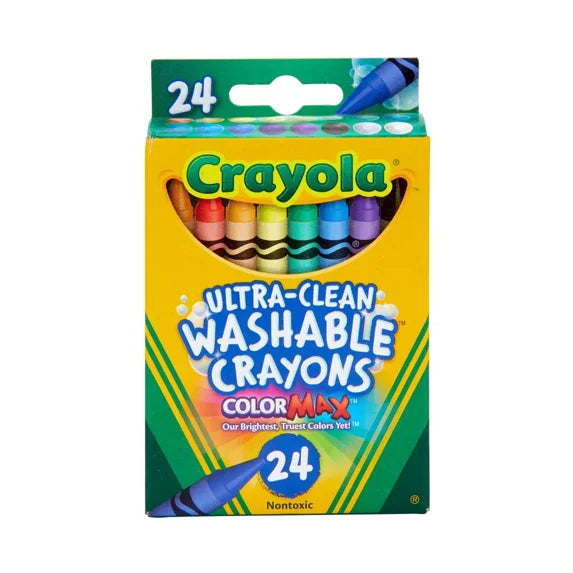Ultra-Clean Washable Crayons, 24 Count