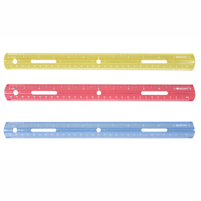 Plastic Ruler, 12"