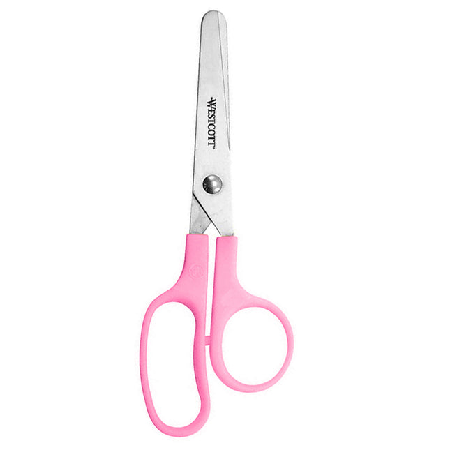 Value Kids Scissors, Blunt, 5", Assorted Colors