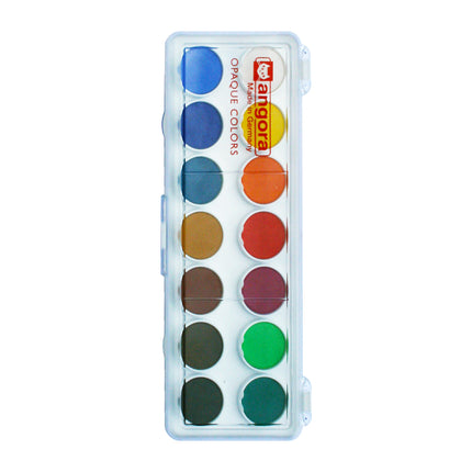 14 Pan Watercolor Set Opaque Angora
