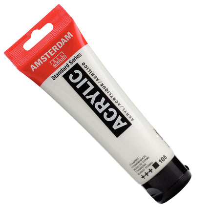 Acrylic 120ml Titanium White 105 Amsterdam Standard