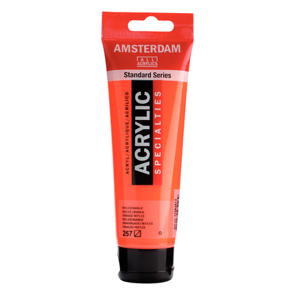Acrylic 120ml Reflex Orange 257 Amsterdam Standard
