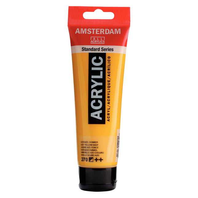 Acrylic 120ml Azo Deep Yellow 270 Amsterdam Standard