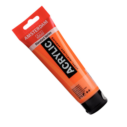 Acrylic Paint 120ml Azo Orange 276 Amsterdam Standard