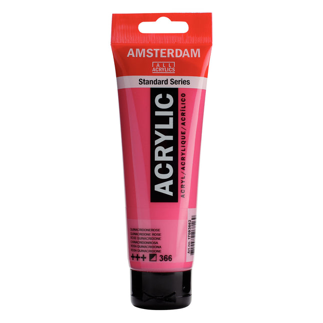 Acrylic 120ml Quinacr Rose 366 Amsterdam Standard