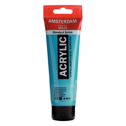 Acrylic 120ml Turquiose Blue 522 Amsterdam Standard